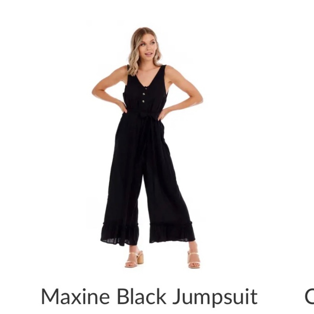 Mudpie black romper size L
